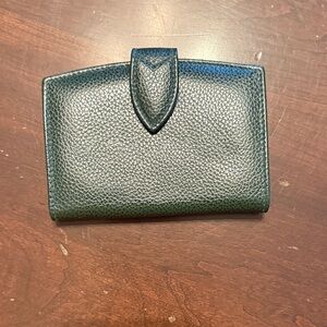 Vintage Coach Green Leather Wallet